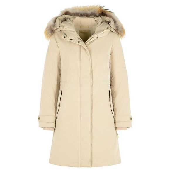Woolrich John Rich & Bros 'Grace' Beige 'Peached Poly' Parka Women
